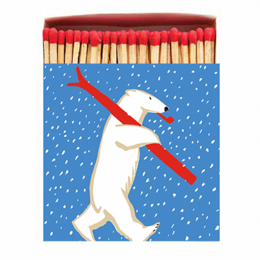 Zapałki Christmas Skiing Polar Bear
