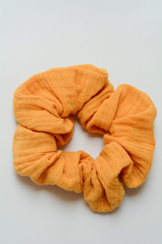 Frotka do włosów z muślinu Jasny Pomarańcz