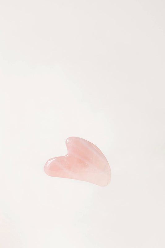 Kamień do masażu twarzy Gua Sha Różowy Kwarc