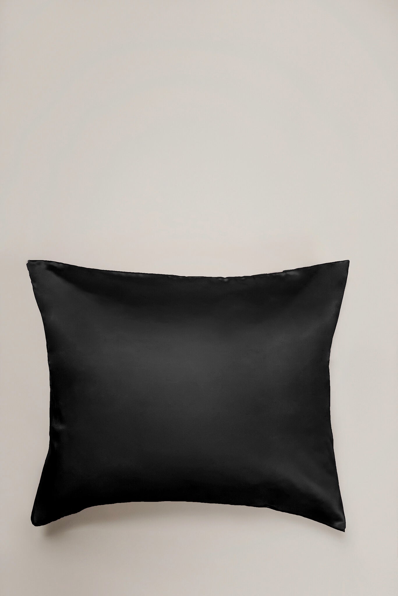 Jedwabna poszewka na poduszkę - Czarna 50x60